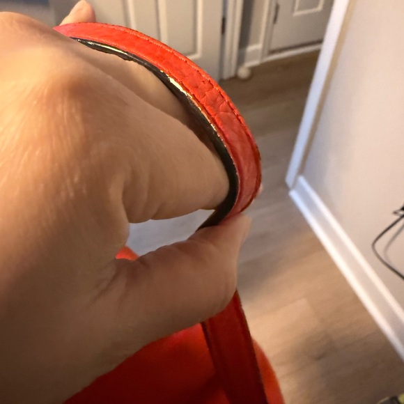 Michael Kors Red Leather Shoulder Bag - Picture 2 of 9